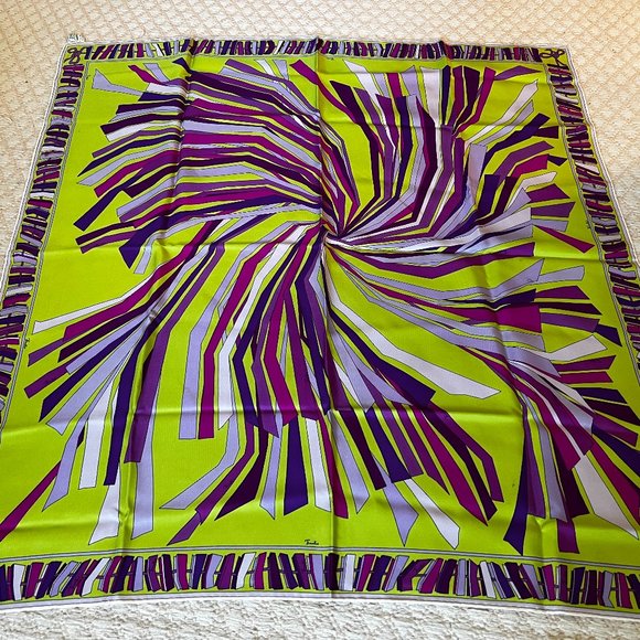 Emilio Pucci Silk Scarf Vintage